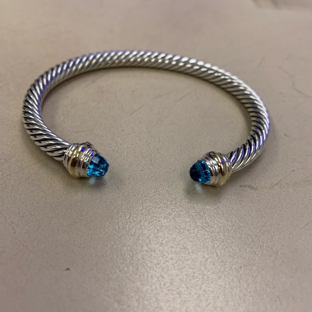 david yurman 5mm blue topaz M size
